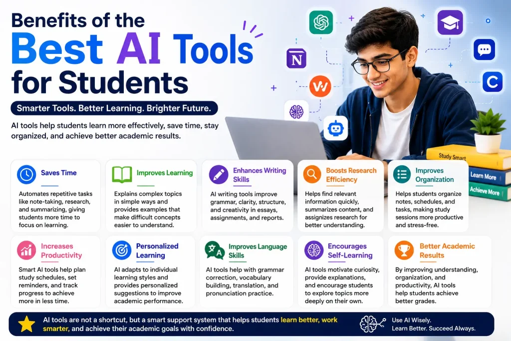 benefits of the best ai tools for students